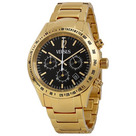 mens versus versace gold watch|men versace watches on sale.